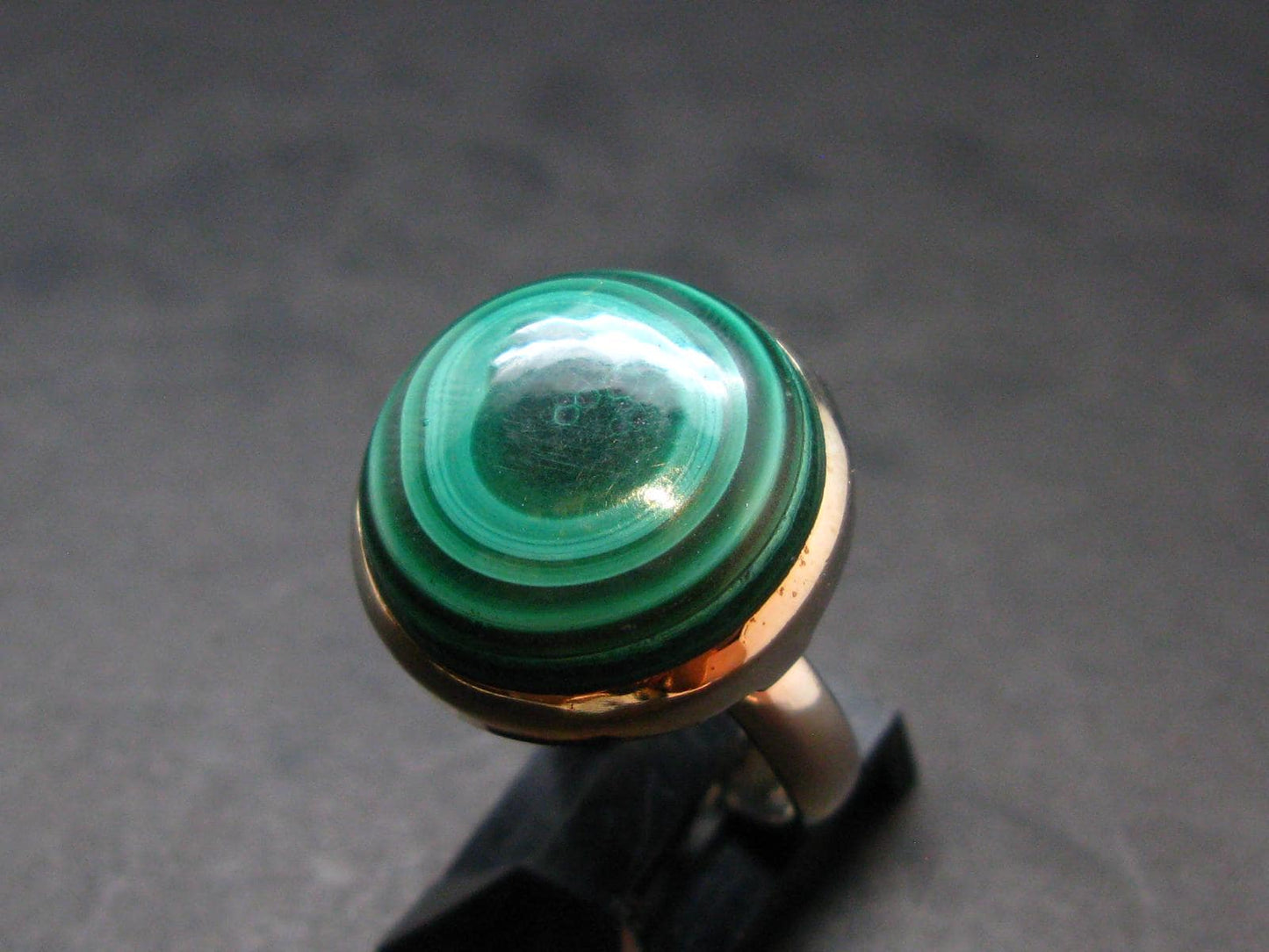 Malachite Silver Ring - 9.20 Grams - Size 7
