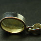 Gem Libyan Desert Glass Tektite Faceted Pendant Sterling Silver from Libya - 1.0" - 3.49 Grams