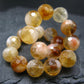 Citrine Genuine Bracelet ~ 7 Inches ~ 10mm Facetted Beads