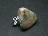 Tugtupite Sterling Silver Pendant From Greenland - 0.9" - 4.00 Grams