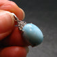 Summer’s Sea!! Rare Polished Cabochon Blue Larimar Pectolite Silver Pendant From Dominican Republic - 1.0" - 2.97 Grams