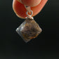 Blue Spinel Crystal Silver Pendant From Tanzania - 0.7" - 1.78 Grams