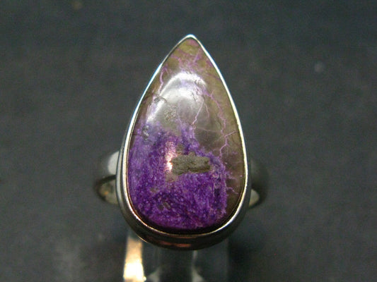 Rare Stichtite Silver Ring from Australia - Size 9.5 - 6.69 Grams