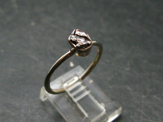 Meteorite Campo Del Cielo Sterling Silver Ring From Argentina - 2.09 Grams - Size 8