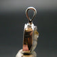 Gray Herderite Silver Pendant from Africa - 0.7" - 1.18 Grams