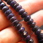 Purple Sugilite Rondelle Faceted Beads Necklace From Namibia - 19" - 37.50 Grams
