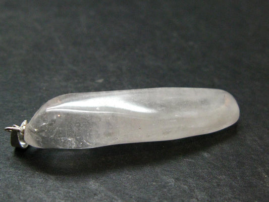 Nice Terminated Danburite Crystal Silver Pendant from Mexico - 2.0" - 7.65 Grams