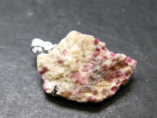 Rare Kakortokite Silver Pendant From Greenland - 2.79 Grams - 1.1"
