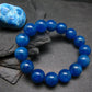 AAA Grade Neon Blue Apatite Genuine Bracelet ~ 7 Inches ~ 14mm Round Beads