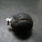 Colombianite Pseudotektite Silver Pendant from Colombia - 6.33 Grams - 1.0"