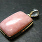 Pink Opal Sterling Silver Pendant From Peru - 1.5"