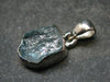 Fantastic Gemmy Aquamarine Crystal Silver Pendant From Brazil - 0.8"