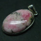 Rare Pink Tugtupite Sterling Silver Pendant From Greenland - 1.5" - 6.39 Grams