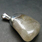Rutilated Quartz Silver Pendant From Brazil - 1.5"