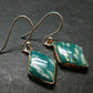 Amazonite Silver Earrings from Russia - 3.39 Grams