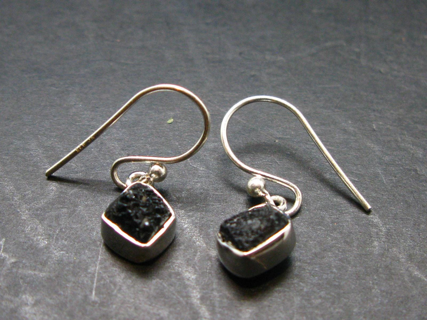 Terminated Brookite Crystal Silver Earrings From Arkansas - 2.07 Grams