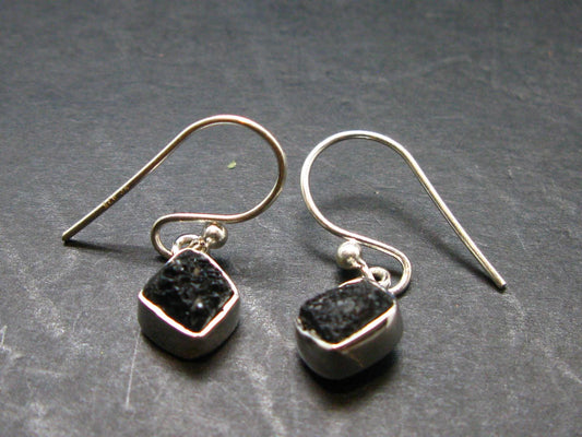 Terminated Brookite Crystal Silver Earrings From Arkansas - 2.07 Grams