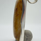 Golden Needle Inclusion Quartz Pendant – Natural Crystal Statement in Sterling Silver