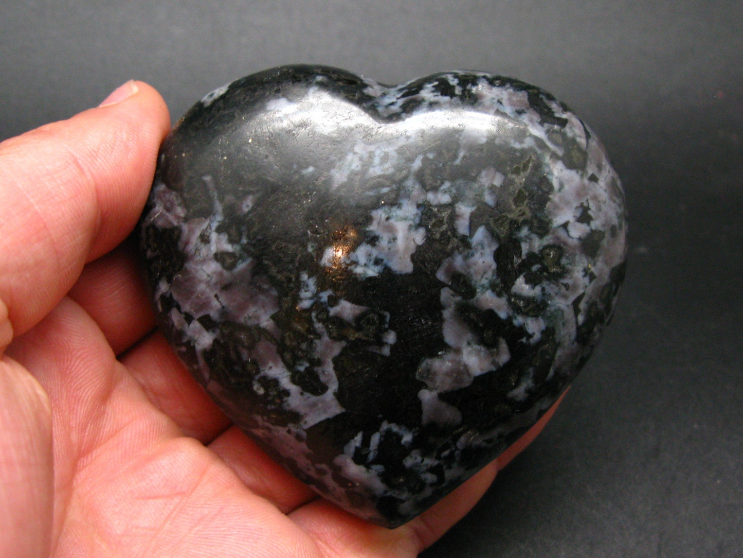 Mystic Merlinite Tumbled Heart From Indian Ocean - 2.9"
