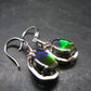 Ammolite Amolite Sterling Silver Earrings From Canada - 1.2"