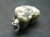 Extremely Rare Raw Gem Green Kornerupine Silver Pendant Crystal From Tanzania - 5.94 Grams - 1.0"