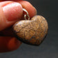 Very Rare Heart Boulder Opal Sterling Silver Pendant Necklace From Australia - 1.1" - 9.57 Grams