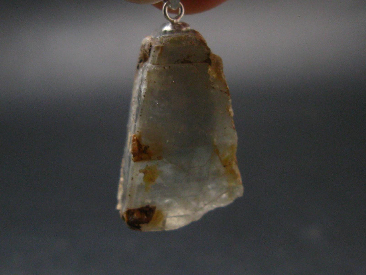 Barite Crystal Silver Pendant From USA - 1.3" - 14.21 Grams