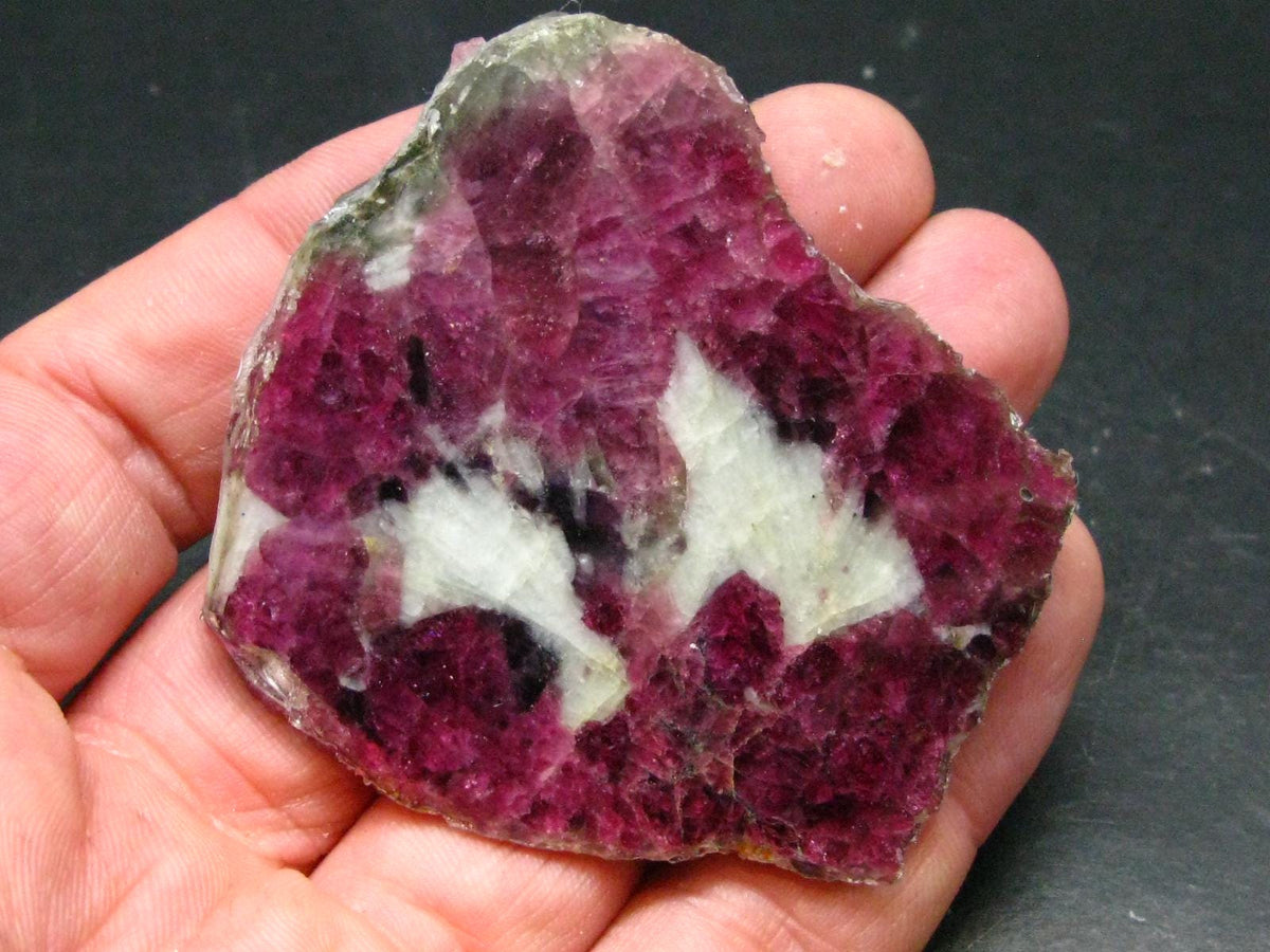 Stunning Tourmaline in Quartz Slice From Russia - 2.8"