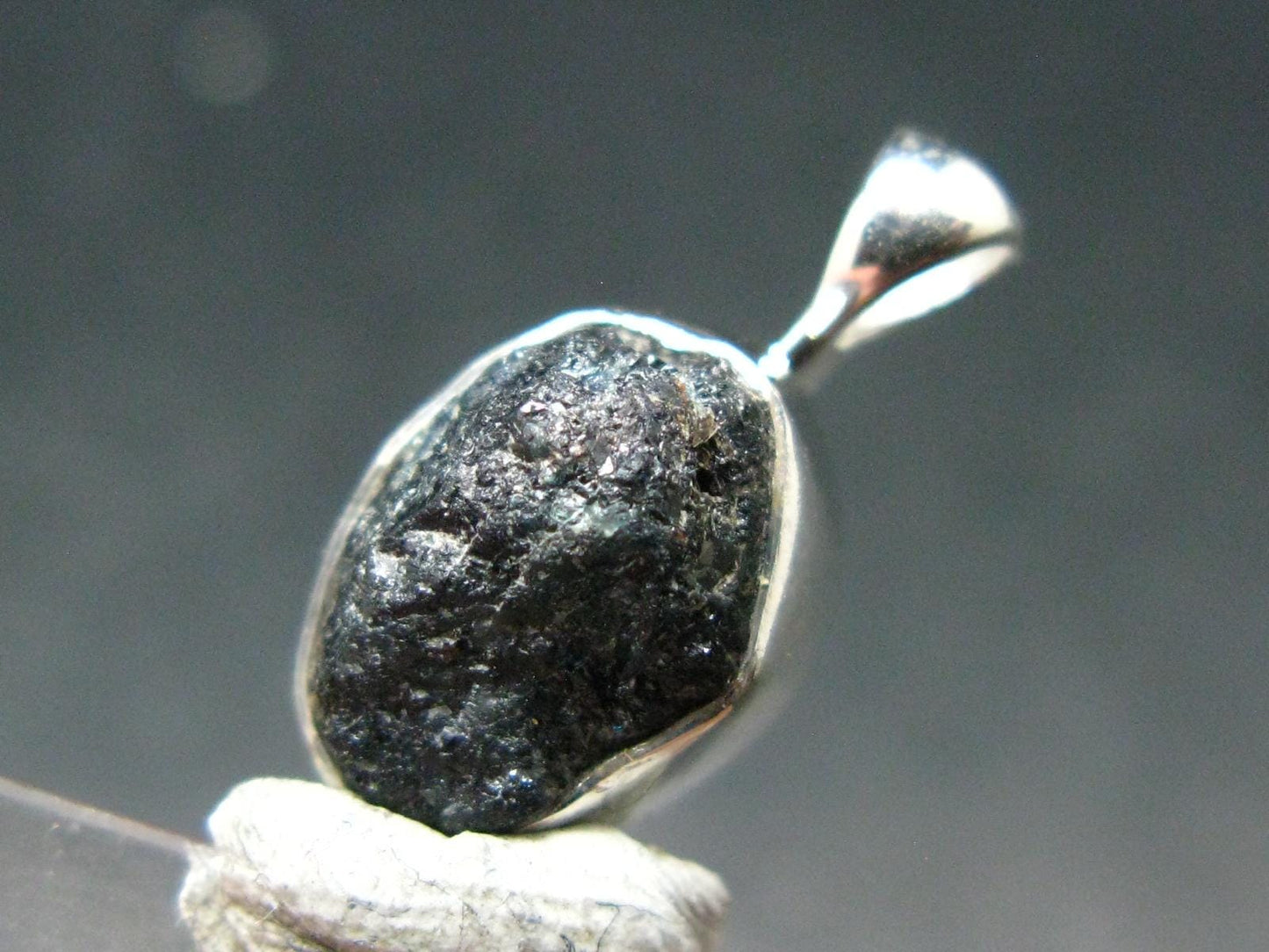 Alexandrite Chrysoberyl Crystal Silver Pendant From Zimbabwe - 0.7" - 1.84 Grams