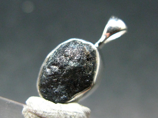 Alexandrite Chrysoberyl Crystal Silver Pendant From Zimbabwe - 0.7" - 1.84 Grams