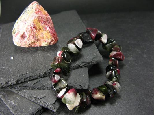 Eudyalite Eudialyte Genuine Bracelet ~ 7 Inches ~ 12mm Tumbled Beads