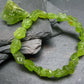 Peridot Genuine Bracelet ~ 7 Inches ~ 12mm Crystal Beads
