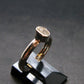 Gray Herderite Silver Ring from Africa - Size 7 - 1.71 Grams