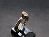 Gray Herderite Silver Ring from Africa - Size 7 - 1.71 Grams
