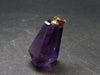 Amethyst Sterling Silver Gold Plated Pendant From Brazil - 1.5" - 12.11 Grams