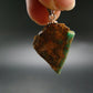 Emerald Beryl Silver Pendant from Afghanistan - 1.1" - 2.28 Grams