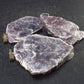 Lot of 3 Lepidolite Mica Crystal Pendants From Brazil