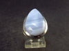 Gem of Ecology!! Natural Soft Blue Lace Agate Holly Agate Silver Ring from Namibia - 6.9 Grams - Size 6.75