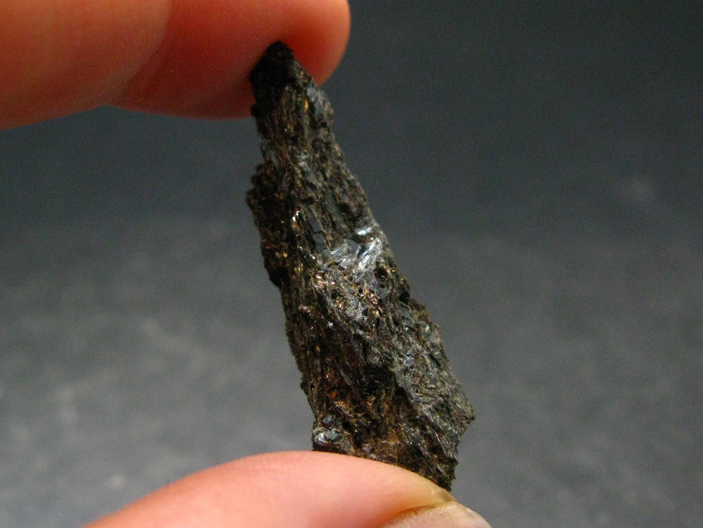 Rare Nuumite Nuummite Raw Piece From Greenland - 3.55 Grams - 1.5"