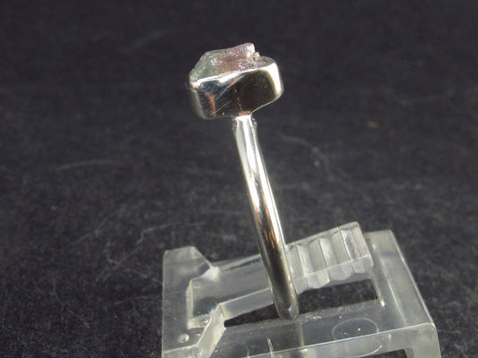 Watermelon Tourmaline Sterling Silver Ring - Size 4 - 1.84 Grams