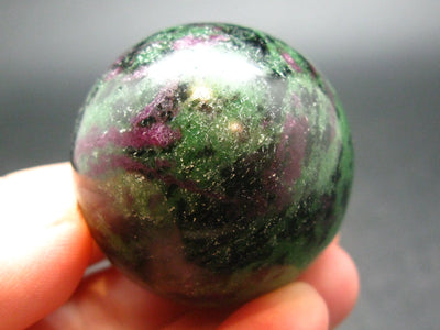 Ruby In Zoisite Sphere from India - 1.5" - 107.66 Grams