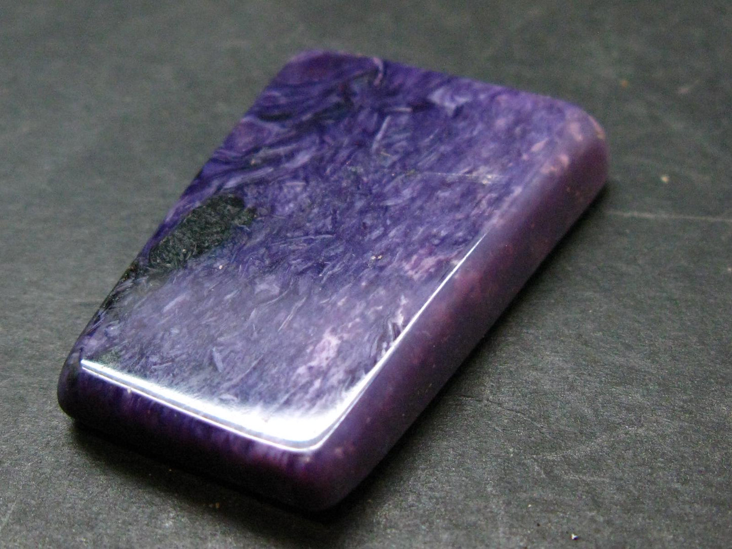 Large Nice Charoite Tumbled Stone from Russia - 12.79 Grams - 1.4"