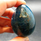 Large Neon Blue Apatite Egg from Madagascar - 103.0 Grams - 1.9"