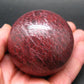Large Cinnabar Ball Sphere from Spain - 443 Grams - 2.4"