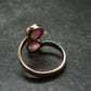 Watermelon Tourmaline Sterling Silver Ring - Size 5 - 2.05 Grams