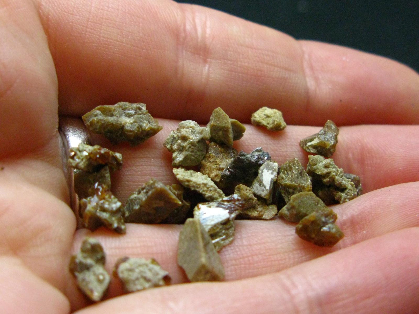 Rare Lot of 25 Monazite Crystals From Brazil - 5.24 Grams