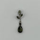 Moldavite Drop Earrings & Pendant Set - Weight 11.25 Grams