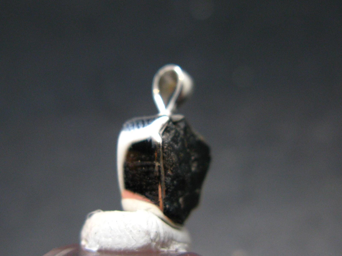 Alexandrite Chrysoberyl Crystal Silver Pendant From Brazil - 0.6" - 1.47 Grams