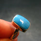 Genuine Turquoise Sterling Silver Ring - 2.62 Grams - Size 8