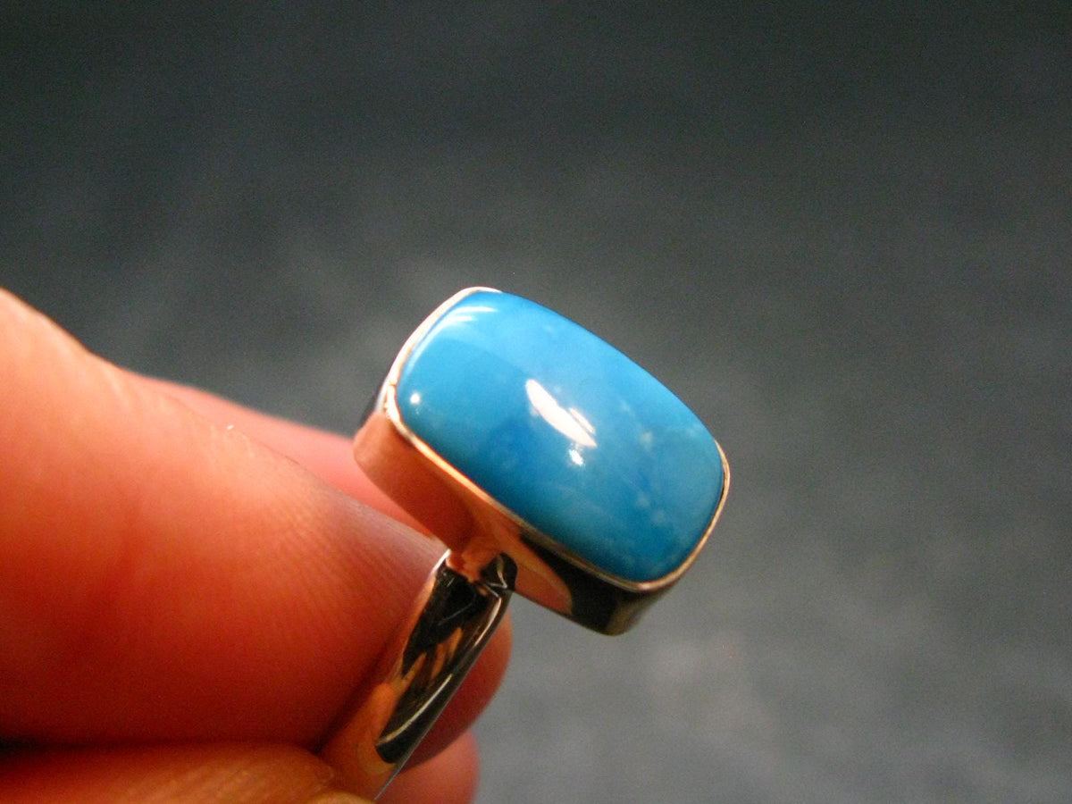 Genuine Turquoise Sterling Silver Ring - 2.62 Grams - Size 8